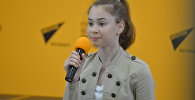 Белорусская участница шоу Ты супер! Танцы Дарья Радионова в пресс-центре Sputnik